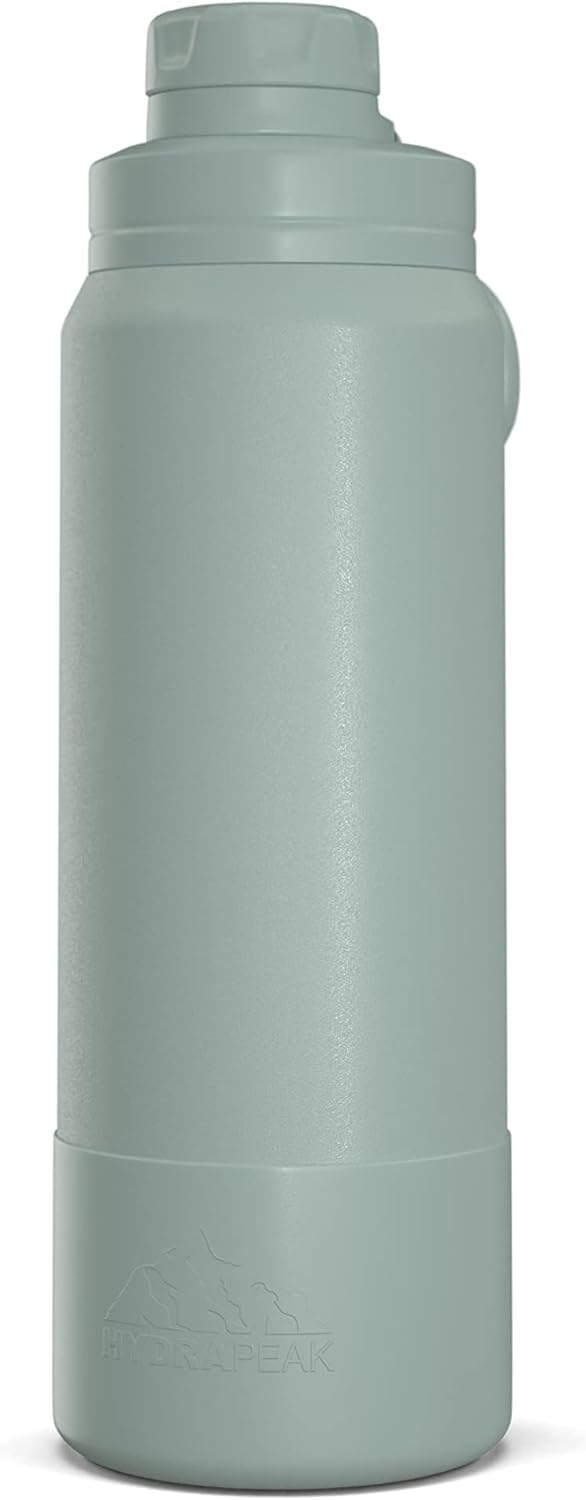 Hydrapeak Botella de agua deportiva de 26 onzas con aislamiento y tapa para beber, a prueba de fugas y derrames, mantiene las bebidas frías durante