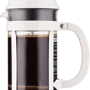 Bodum Chambord – Cafetera de prensa francesa, Jarra de vidrio, Blanco Bodum Chambord – Cafetera de prensa francesa, Jarra de vidrio, Blanco