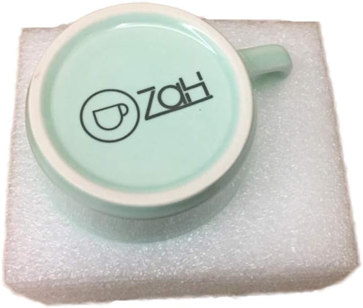 Taza de café ZaH, 10 onzas, diseño con animal 3D en el fondo, Estándar, Blanco (White Rabbit)