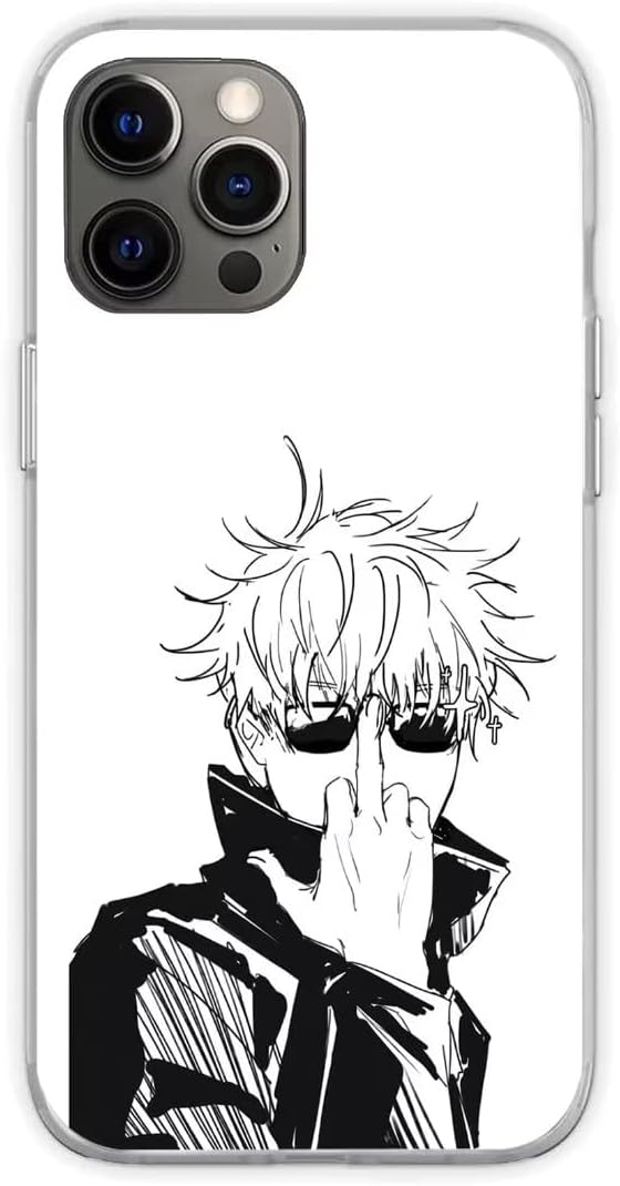 Anime Gojou Awesome Jujutsu – Funda para teléfono compatible con iPhone 13 Pro Max Kaisen, funda de silicona a prueba de golpes