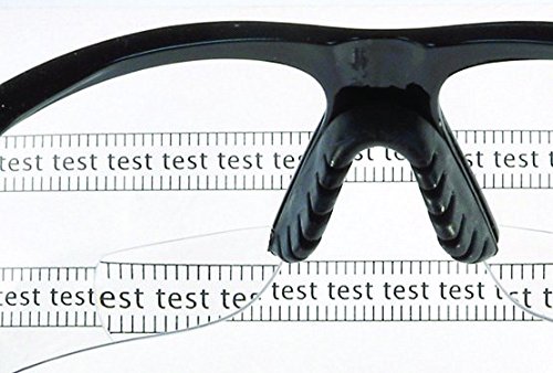 KLEENGUARD V60 30-06 – Gafas de sol de seguridad para lectores (19876), lectores transparentes con dioptrías +1.0, marco negro, 6 paresestuche