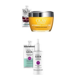 Olay Regenerist Vitamina C + Péptido 24 Hidratante Facial Iluminador + Hidratante Facial Látigo Tamaño ViajePrueba Día de la Madre Set de Regalo y Olay Regenerist Vitamina C + Péptido 24 Hidratante Facial Iluminador + Hidratante Facial Látigo Tamaño ViajePrueba Día de la Madre Set de Regalo y
