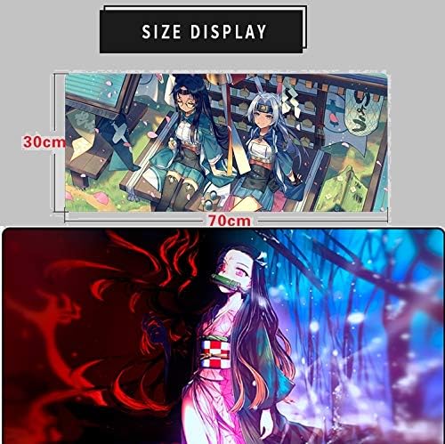 Alfombrilla de mouse de anime para computadora gamer, 700 x 300 x 3 Demon Slayer (Kamado Nezuko Nature ver)