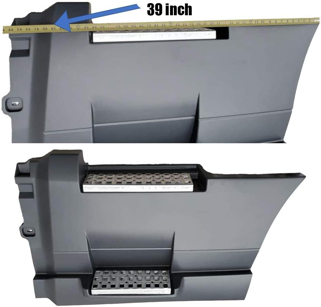 Kozak Panel de carenado lateral trasero de repuesto para lado izquierdo del conductor 37″ (95 cm) con escalones y marco Compatible con el logotipo