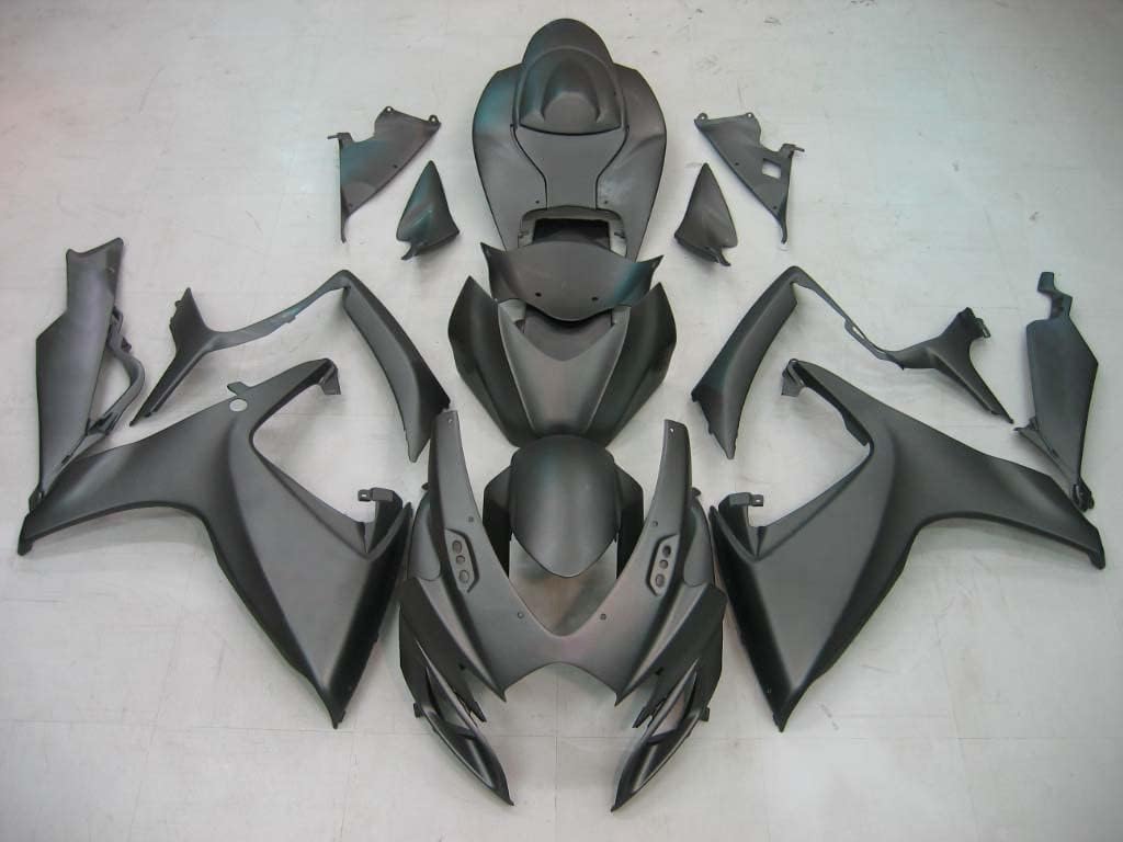 Bruce & Shark Kit de carenado de inyección Carrocería ABS de plástico apto para Suzuki GSXR 600750 2006-2007 # 001