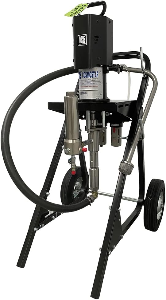 Cosmostar AX1450 – Pulverizador neumático sin aire 231, aerosoles de pintura sin aire, juego de montaje en carrito con pistola de pulverización sin