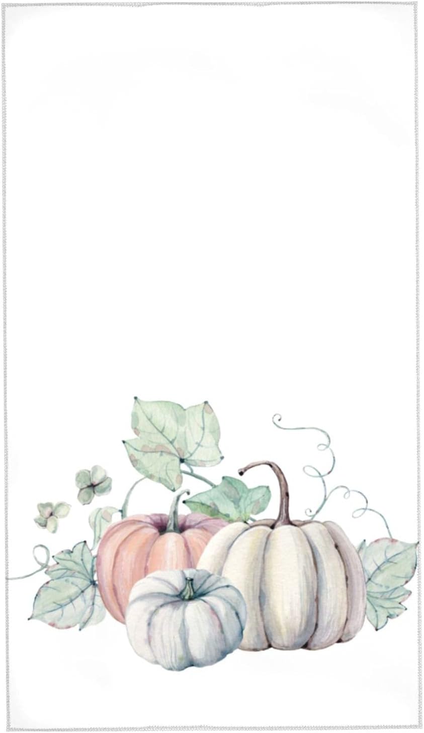 DADABULIU Toalla de mano con diseño de calabaza y otoño, para la cara, 27.5 x 15.7 pulgadas, microfibra de secado rápido, suave, absorbente, para