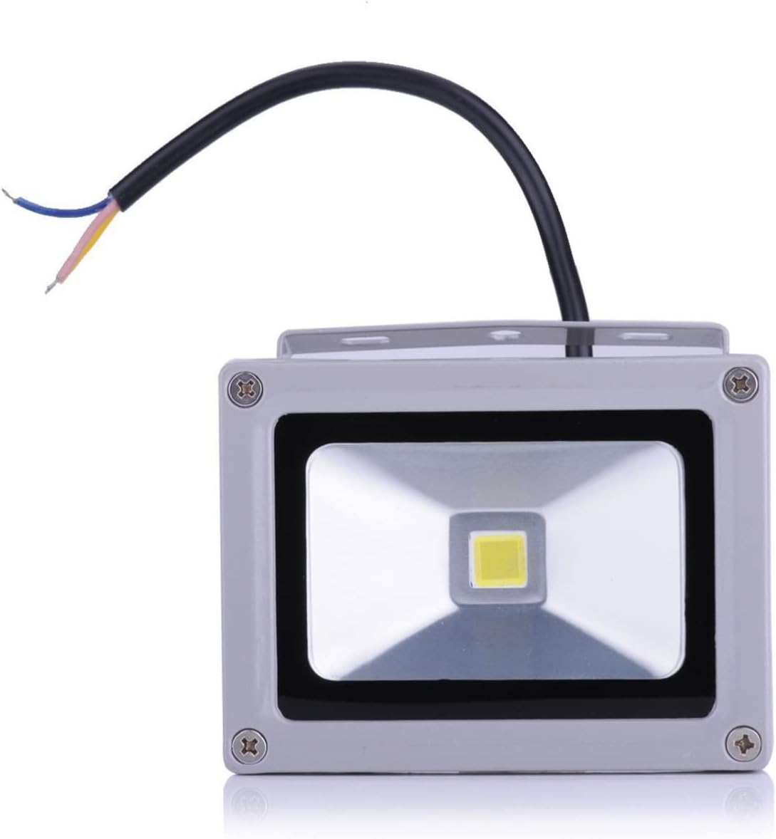 Uonlytech Luces de inundación al aire libre 2 unids 10 W AC 85 V – 265 V al aire libre cálido blanco LED proyector lámpara de luz de inundación