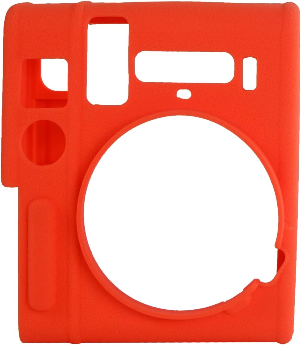 Rieibi Mini 40 – Funda protectora de silicona para cámara instantánea Fuji Instax Mini 40 – Funda ligera de goma suave para Fujifilm 40 – Naranja