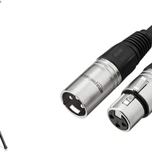 Pyle Soporte de micrófono resistente, altura ajustable de 51.2 a 78.75 pulgadas de alto y cable de micrófono Tienda Basics XLR macho a hembra, 10 Pyle Soporte de micrófono resistente, altura ajustable de 51.2 a 78.75 pulgadas de alto y cable de micrófono Tienda Basics XLR macho a hembra, 10