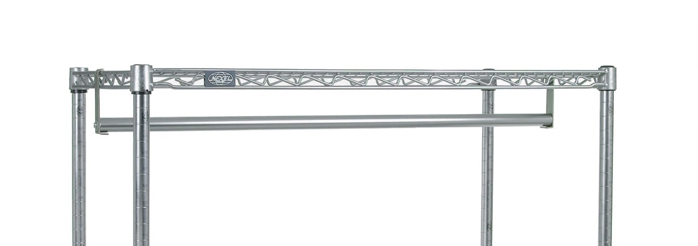 Nexel Kit de Barra para Perchero, 36″W, Acabado Cromado