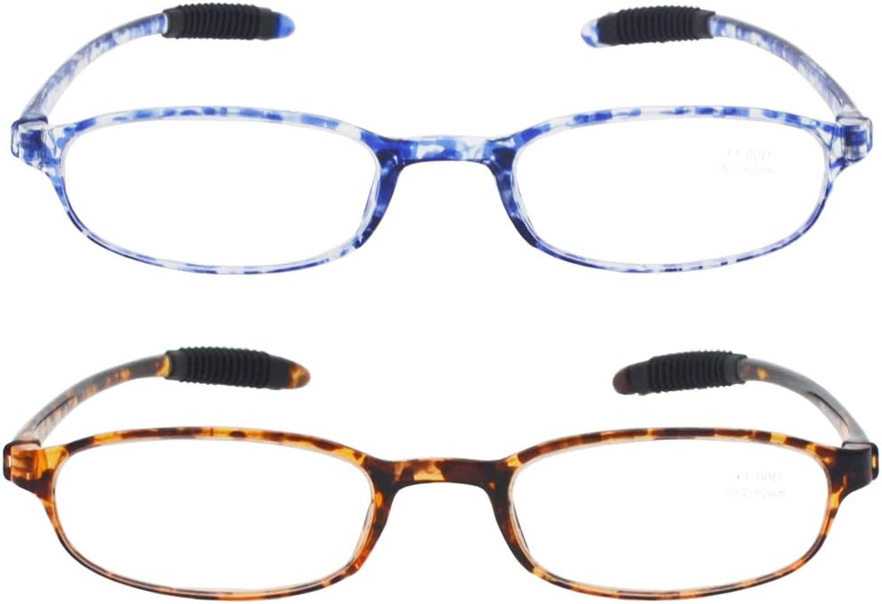 Lentes de lectura ligeros, lectores flexibles (plástico memoria), lectura irrompible para hombres y mujeres