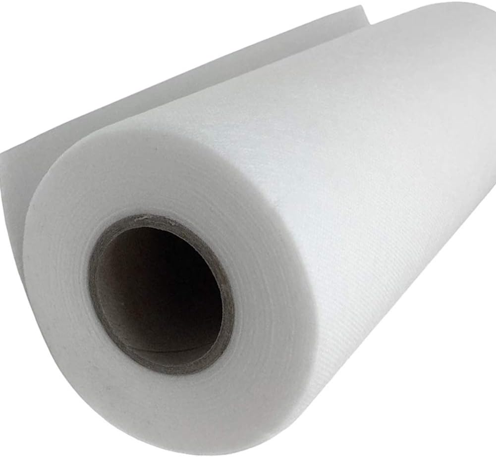 Estabilizador soluble en agua para reverso y cobertura de bordado (rollo de 12 pulgadas x 50 yardas), estabilizadores de bordado Seneme de 1.5