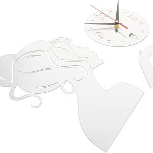 IMIKEYA 2pcs Girls Mirror Wall Clock Black Wall Clock Modern Wall Decor Home Wall Decor Farmhouse Wall Clock Modern Wall Clock Reloj De Pared IMIKEYA 2pcs Girls Mirror Wall Clock Black Wall Clock Modern Wall Decor Home Wall Decor Farmhouse Wall Clock Modern Wall Clock Reloj De Pared