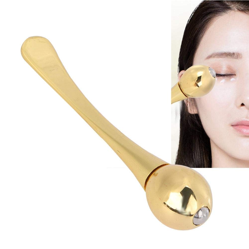 Palitos de masaje de crema para ojos, aplicador de crema de ojos de aleación de zinc, antiarrugas, alivio de fatiga ocular, palo de masaje para
