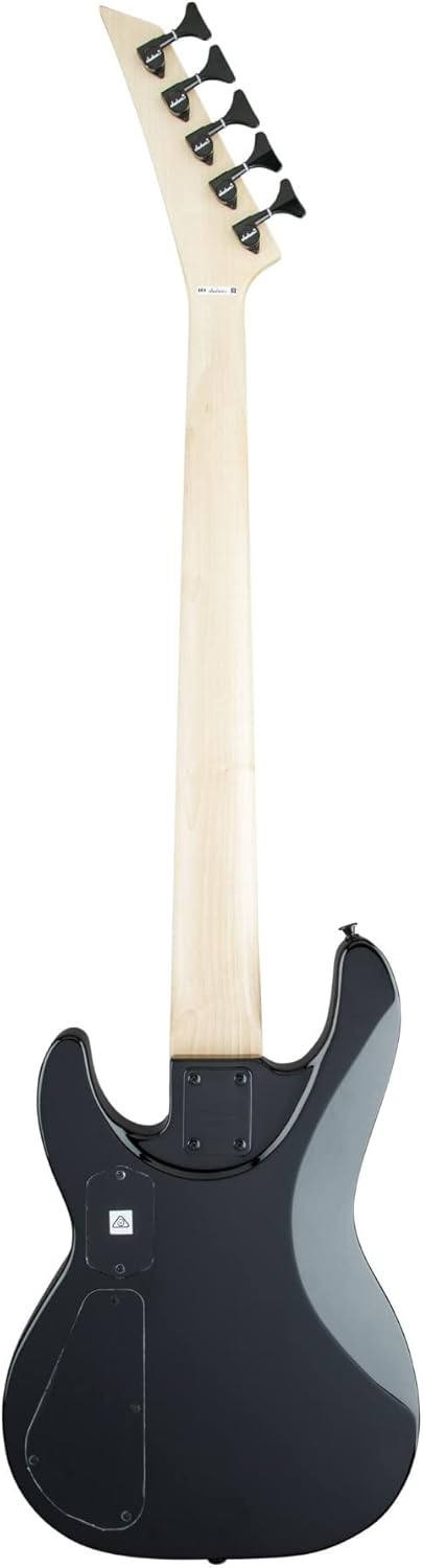 Jackson JS Series – Bajo de concierto de 5 cuerdas JS3VQ, explosión roja transparente, diapasón de amaranto