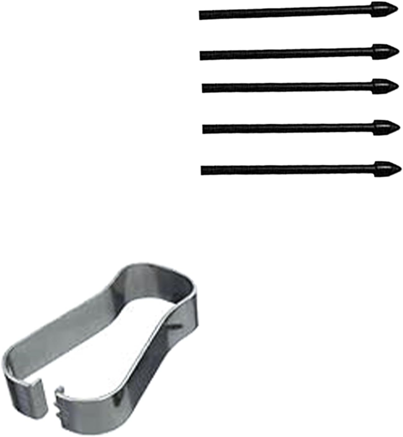 Paquete de 5 puntas de repuesto negras Tab S6 Lite para bolígrafo compatibles con Samsung Galaxy Tab S6 Lite, puntas de repuesto + 1 pinza