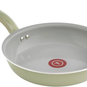 T-fal Sartén antiadherente de cerámica reciclada de 12 pulgadas, apto para horno 350F, ollas y sartenes, utensilios de cocina verde T-fal Sartén antiadherente de cerámica reciclada de 12 pulgadas, apto para horno 350F, ollas y sartenes, utensilios de cocina verde