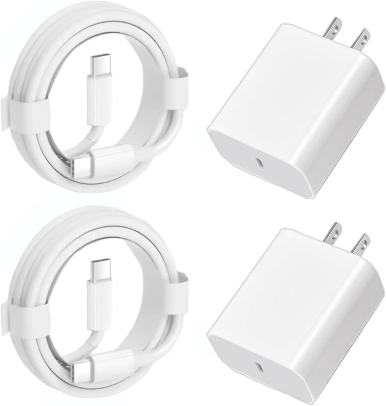 Paquete de 2 Cargador rápido Pixel 8 7 de 30 W para Google Pixel 8 8 Pro 7 7a 7 Pro 6 6a 6 Pro, 6.6 pies, PD USB C, carga rápida con bloque (sin