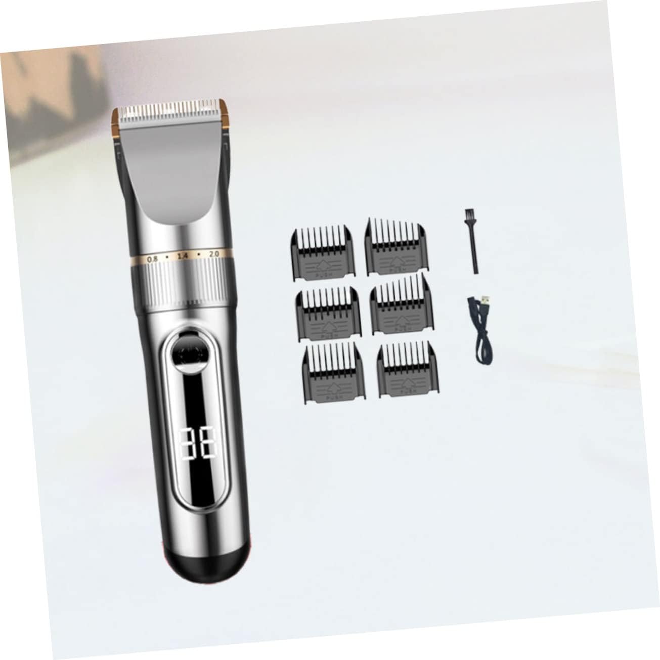 Beavorty 1 máquina de afeitar recargable para hombres, cortadora de pelo inalámbrica, recortadora inalámbrica para hombres, afeitadora de pelo de