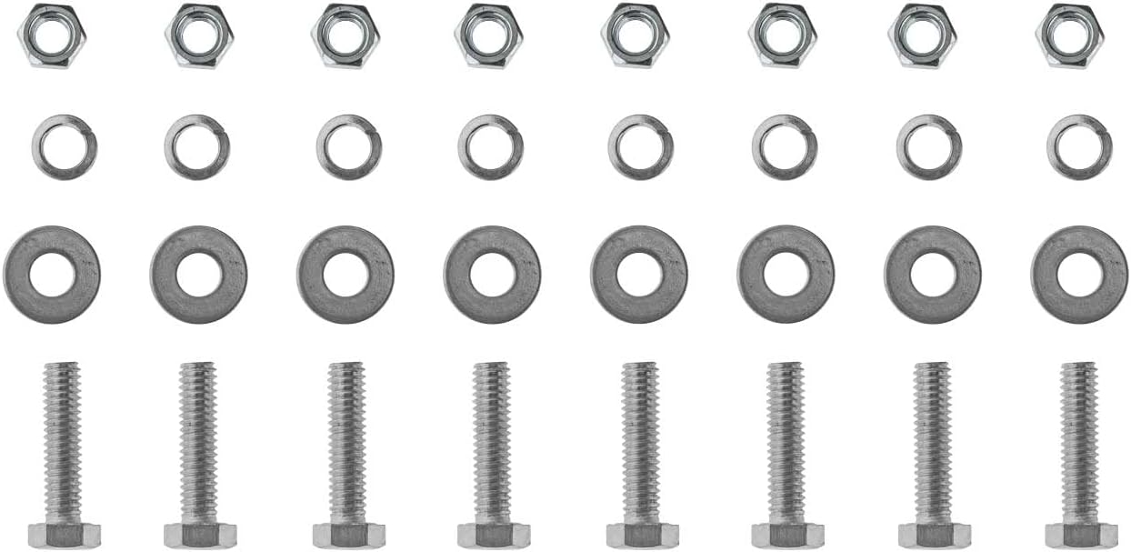 Perchas cromadas para lodo de 30 pulgadas de alta resistencia con resorte para semirremolques, kit todo en uno, recto, espaciado de pernos 2.5