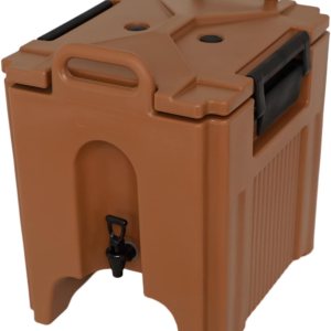 Dispensador de bebidas aisladoservidor de 10 galones de aguabebida, grifo de acción de resorte, para restaurante y tienda de bebidas, marrón Dispensador de bebidas aisladoservidor de 10 galones de aguabebida, grifo de acción de resorte, para restaurante y tienda de bebidas, marrón