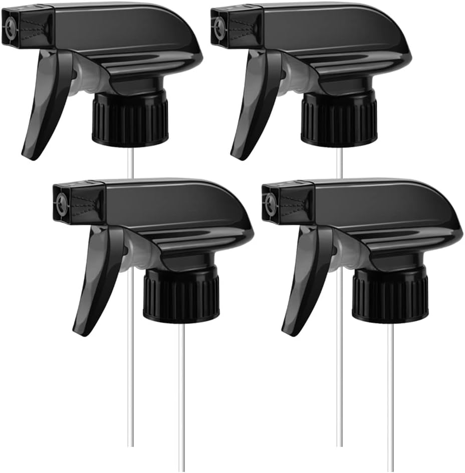 Paquete de 4 cabezales de boquilla de repuesto para botellas de plástico de vidrio de 8 oz16 onzas, apto para limpiadores de ventanas, aromaterapia,