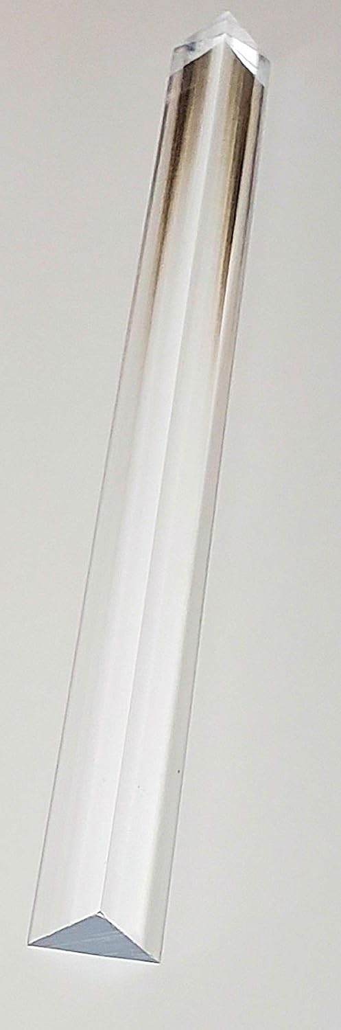 1 varilla de plástico acrílico transparente de 34 pulgadas x 34 pulgadas x 1 pulgada x 18 pulgadas de largo, 0.748 in x 0.748 in x 1.000 in