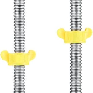 OSALADI 2 unids acero inoxidable corrugado calentador de agua conector manguera de agua flexible línea de suministro de tubería de agua 12 pulgada OSALADI 2 unids acero inoxidable corrugado calentador de agua conector manguera de agua flexible línea de suministro de tubería de agua 12 pulgada