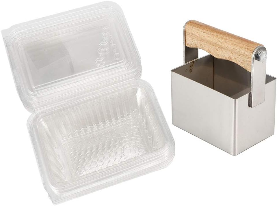 Fydun Less Steel Comb Honey Cutter Scraper with Plastic Case Cutting Tool Beeke Accessories for Men and Women