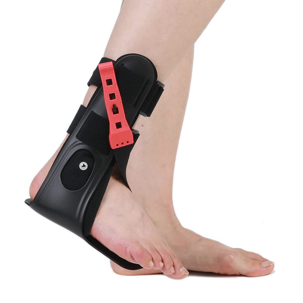 Soporte de pie ortopédico AFO con cómoda bolsa de aire inflable para hemiplejía, zapatos para caminar (mediano, pie izquierdo)