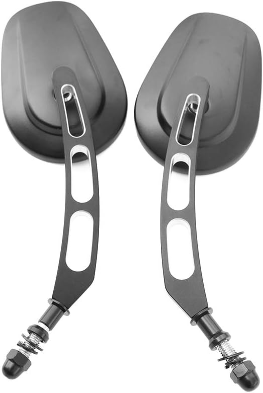 1 par de espejos de bisagra de puerta de aventura todoterreno Qucik Release para Jeep Wrangler JK JKU TJ LJ CJ YJ (negro con 3 agujeros)