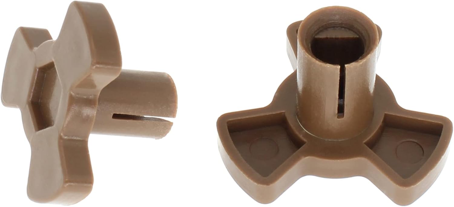 Acoplador giratorio de microondas, 2 piezas, soporte de guía de rodillos para horno de microondas, bandeja de vidrio, repuesto de acoplamiento de