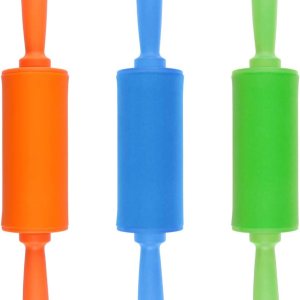STOBOK Mini rodillos para niños, herramientas de masa para el hogar, cocina, niños, paquete de 3 (color al azar) STOBOK Mini rodillos para niños, herramientas de masa para el hogar, cocina, niños, paquete de 3 (color al azar)