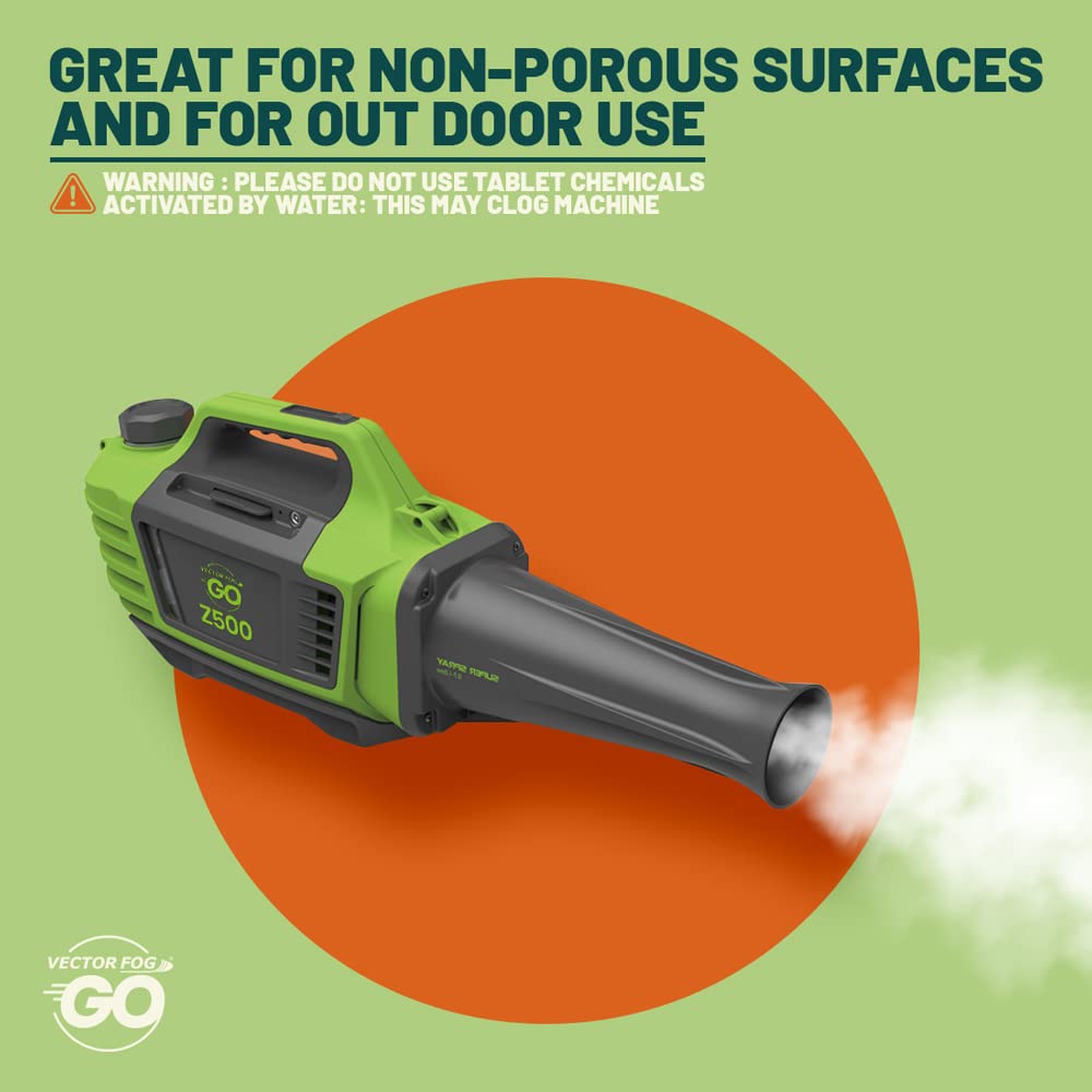 Vectorfog GO-Z500 – Máquina nebulizadora ULV de mosquitos, insectos e insectos, funciona con batería (110 V), pulverizador de patio doméstico y