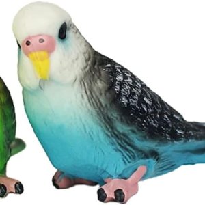 2 piezas de escultura de pájaro de loro de simulación, adornos de árbol de Navidad, figura de pájaro pequeño, decoración del hogar, pájaros, loro 2 piezas de escultura de pájaro de loro de simulación, adornos de árbol de Navidad, figura de pájaro pequeño, decoración del hogar, pájaros, loro