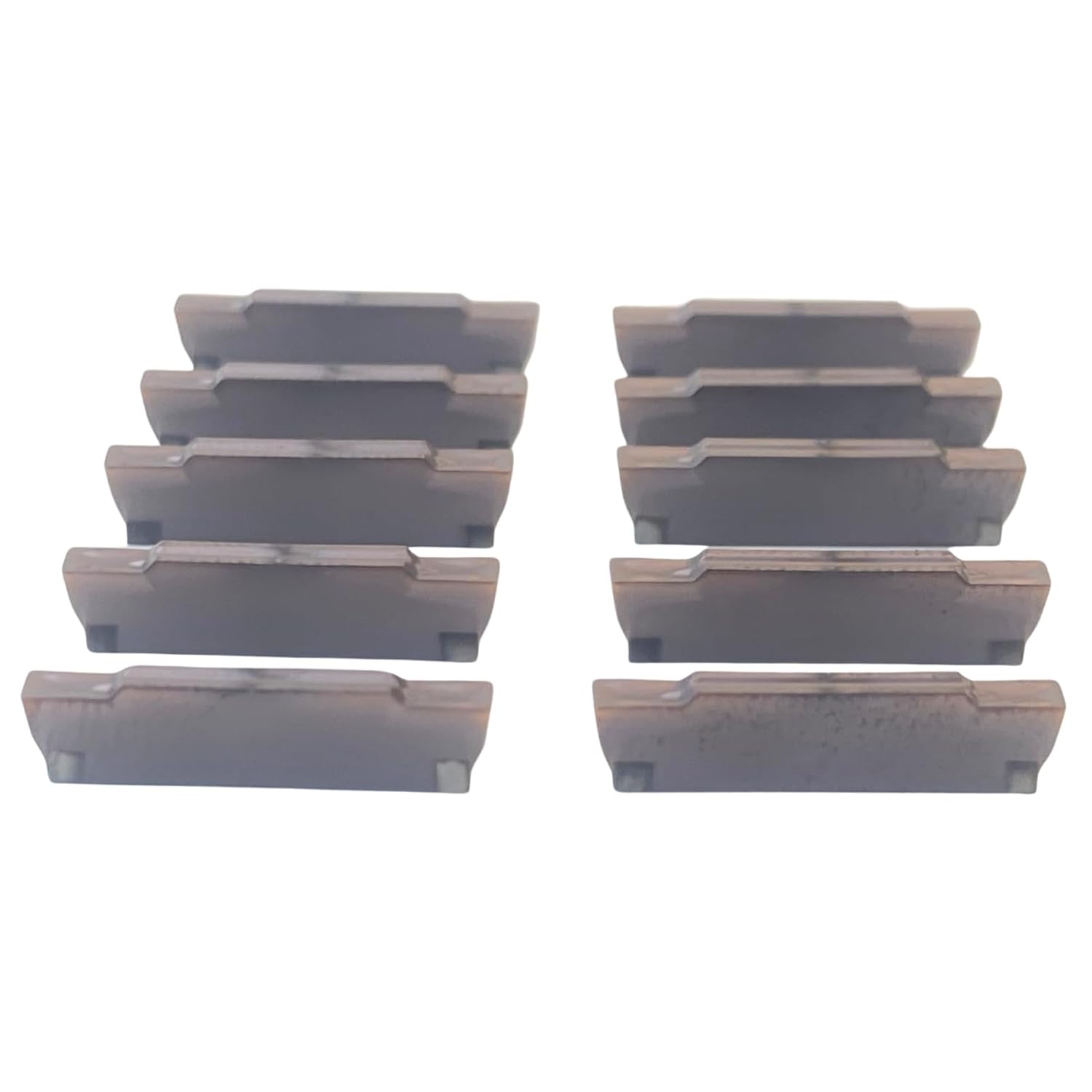 ZNXIMER MGMN200-G Hoja de carburo recubierta de estaño, 10 unidscaja, herramienta de torno de hoja de carburo ranurada de 0.079 in de ancho para