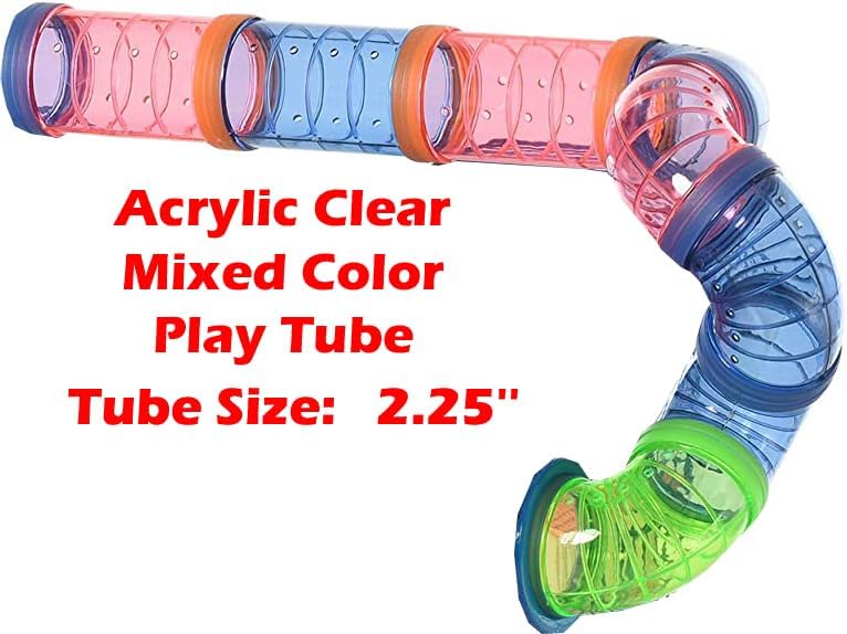 Rosa Gran Torre Gemela Habitat Hámster Mansion Roedor Gerbos Ratones Ratón Pequeño Animal Casa Jaula con tubo de cruce superior túnel extensible y