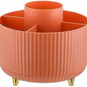 Soporte para lápices de escritorio, 5 ranuras para lápices giratorios de 360 para escritorio, organizador de suministros de papelería de escritorio, Soporte para lápices de escritorio, 5 ranuras para lápices giratorios de 360 para escritorio, organizador de suministros de papelería de escritorio,