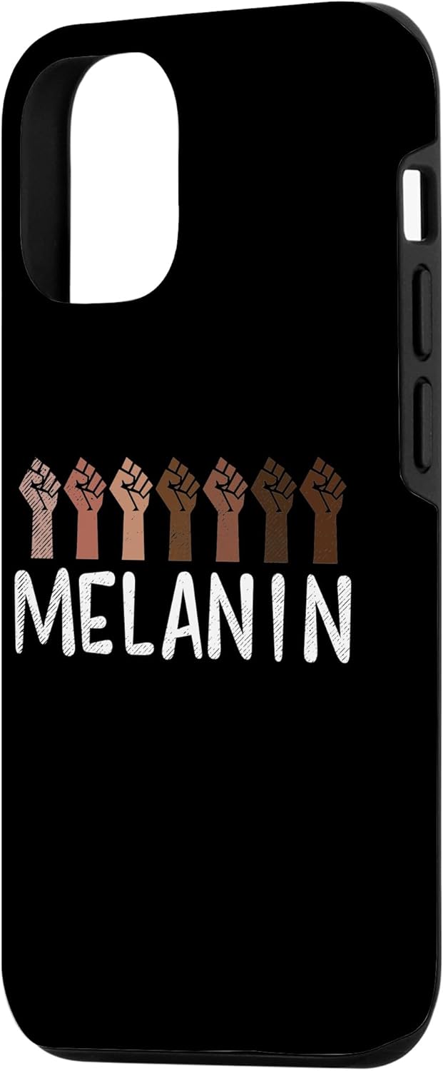 Funda de regalo BLM para iPhone 13 Pro con puño levantado, historia negra, orgullo africano