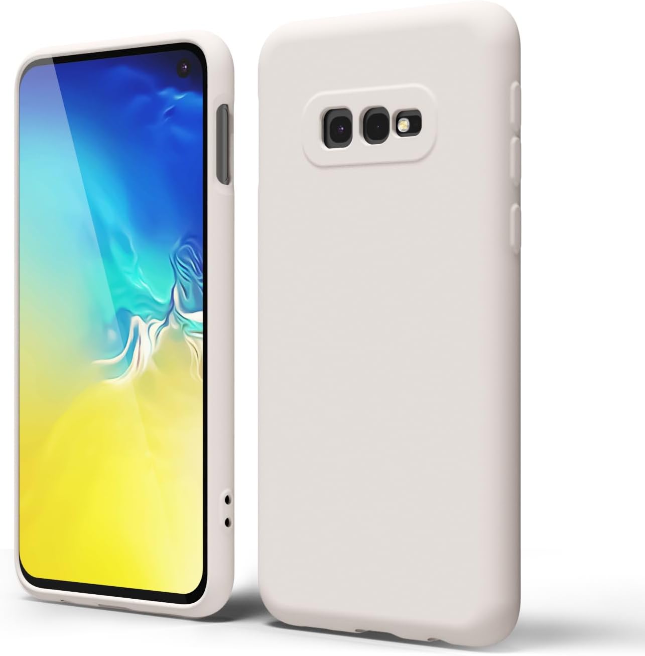 oakxco Funda de silicona líquida diseñada para Samsung Galaxy S10e, bonita funda delgada y delgada de goma suave de poliuretano termoplástico (TPU)