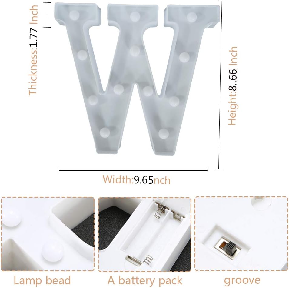 CJWDZ – Letreros LED para decoración de habitación, bonita decoración del hogar, letreros iluminados para pared, dormitorio, fiesta, boda,