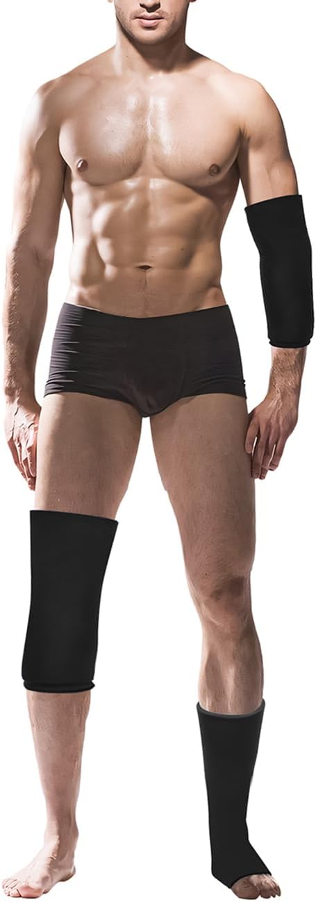 Bolsa de hielo para codo y rodilla para lesiones, terapia de frío, paquetes de recuperación de gel reutilizables para tobillo, muñeca, pantorrilla,