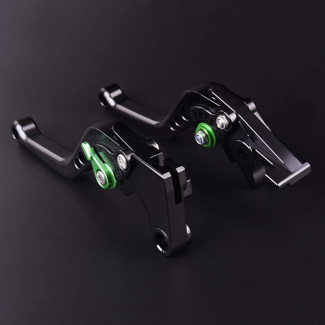 motor-mh Palancas de embrague de freno ajustables para Kawasaki ZZR600 1990-2004, ZX9R 1998-1999, Ninja EX650 650R (ER-6f ER-6n) 2006-2008, Z750S