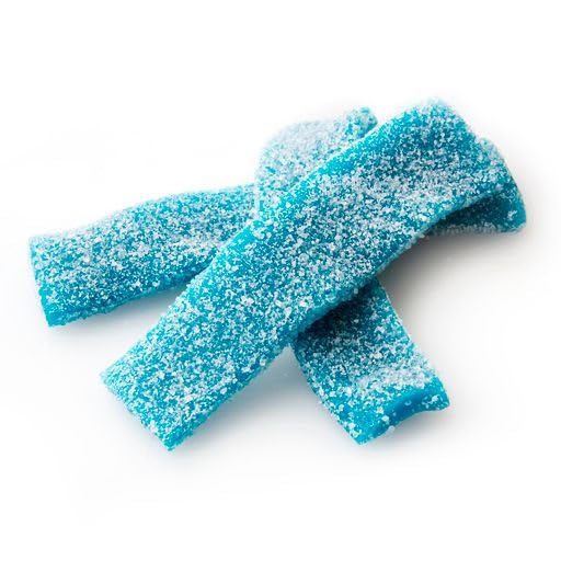 Oh! Nuts Sour Belts Sour Blue Raspberry  Bolsa resellable a granel de 1 libra  Arco iris  Gomitas  Caramelos  Para toda ocasión  Dulces a granel