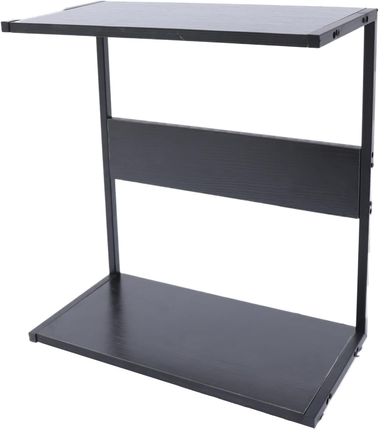 Soporte de PC con ruedas para debajo del escritorio, negro para computadora de escritorio con placas de melamina para el hogar, oficina, etc. Carga