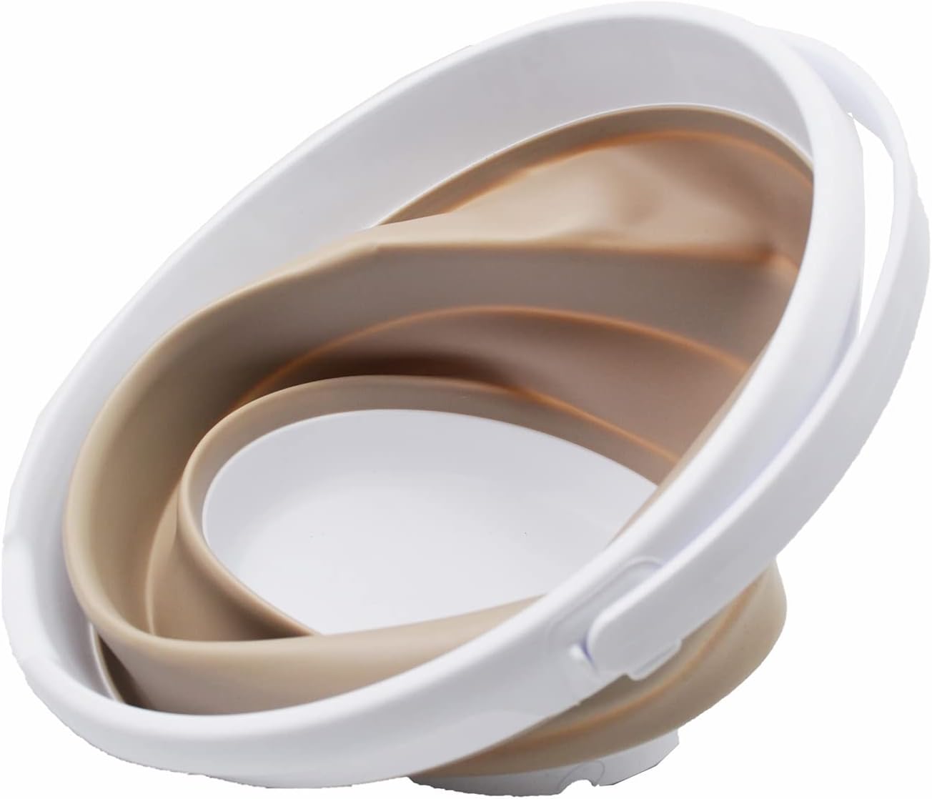 SAMMART Cubo de plástico plegable de 10 L (2.6 galones), bañera redonda plegable, cubo de agua portátil para pesca, bote de agua para exteriores,