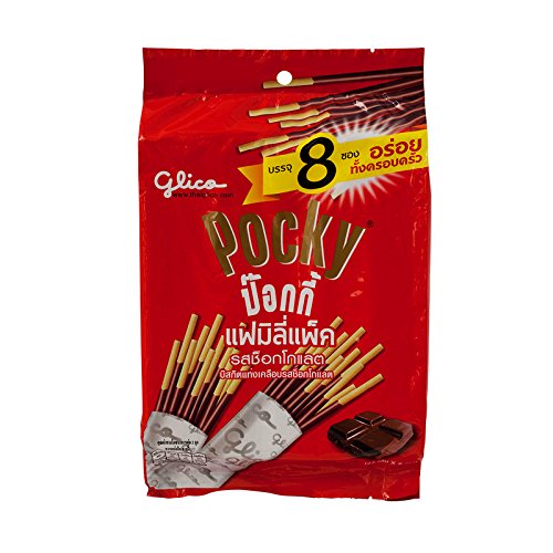 Glico, Pocky, Palito de Galleta, Sabor Chocolate, Paquete Familiar, 5.43 oz Paquete de 1 unidad