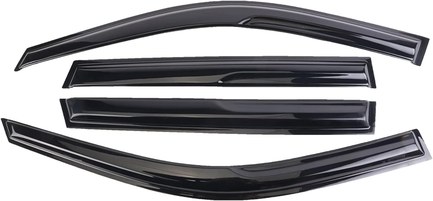 WONSABON Juego de 4 viseras adhesivas para ventana, deflectores, protectores contra la lluvia, compatible con Dodge Durango 94267 2011-2023