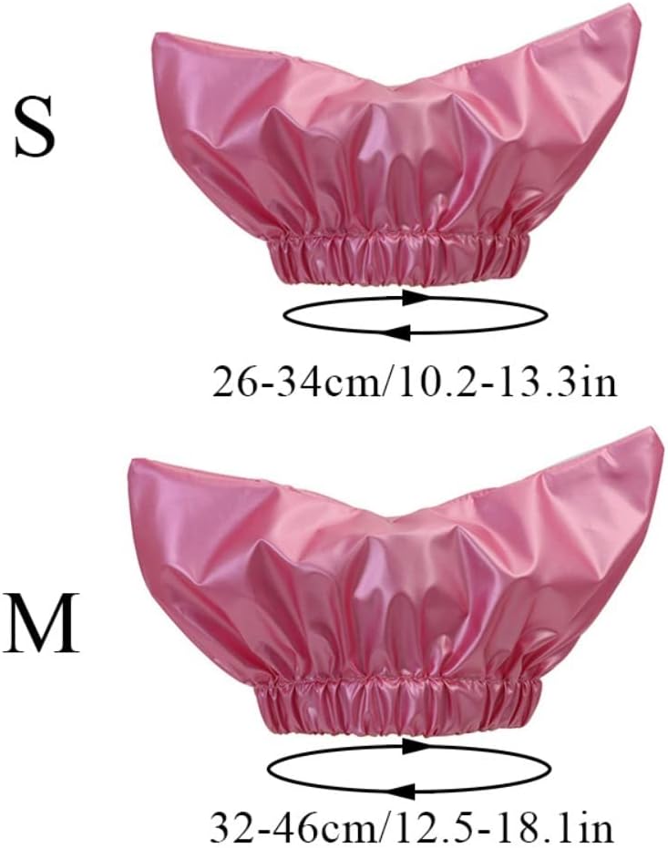 1 gorro de ducha para mascotas, gorro de ducha reutilizable para perro, sombrero ajustable para mascotas, gorro de ducha para gatos (M, rosa)